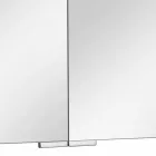 Miroir de conteneur moderne avec 3 portes en cristal et 3 lumières LED - Maxi Viadurini