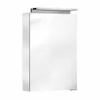 Miroir de rangement moderne avec étagères en cristal et lumière LED - Bramo Viadurini