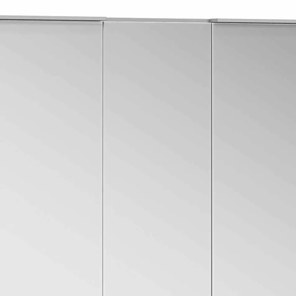 Récipient de miroir encastré moderne avec lumière LED et clavier tactile - Demon Viadurini