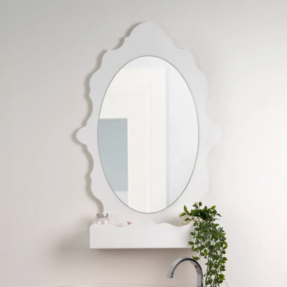 Armoire à miroir rétroéclairée en plexiglas fabriquée en Italie - Leira Viadurini