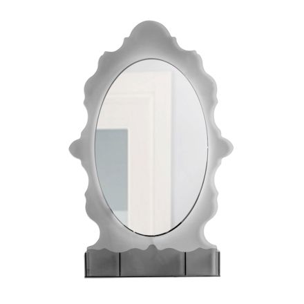Armoire à miroir rétroéclairée en plexiglas fabriquée en Italie - Leira Viadurini