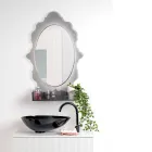 Armoire à miroir rétroéclairée en plexiglas fabriquée en Italie - Leira Viadurini