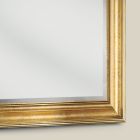 Miroir classique à cadre rectangulaire en feuille d'or fabriqué en Italie - Milli Viadurini