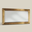 Miroir classique à cadre rectangulaire en feuille d'or fabriqué en Italie - Milli Viadurini