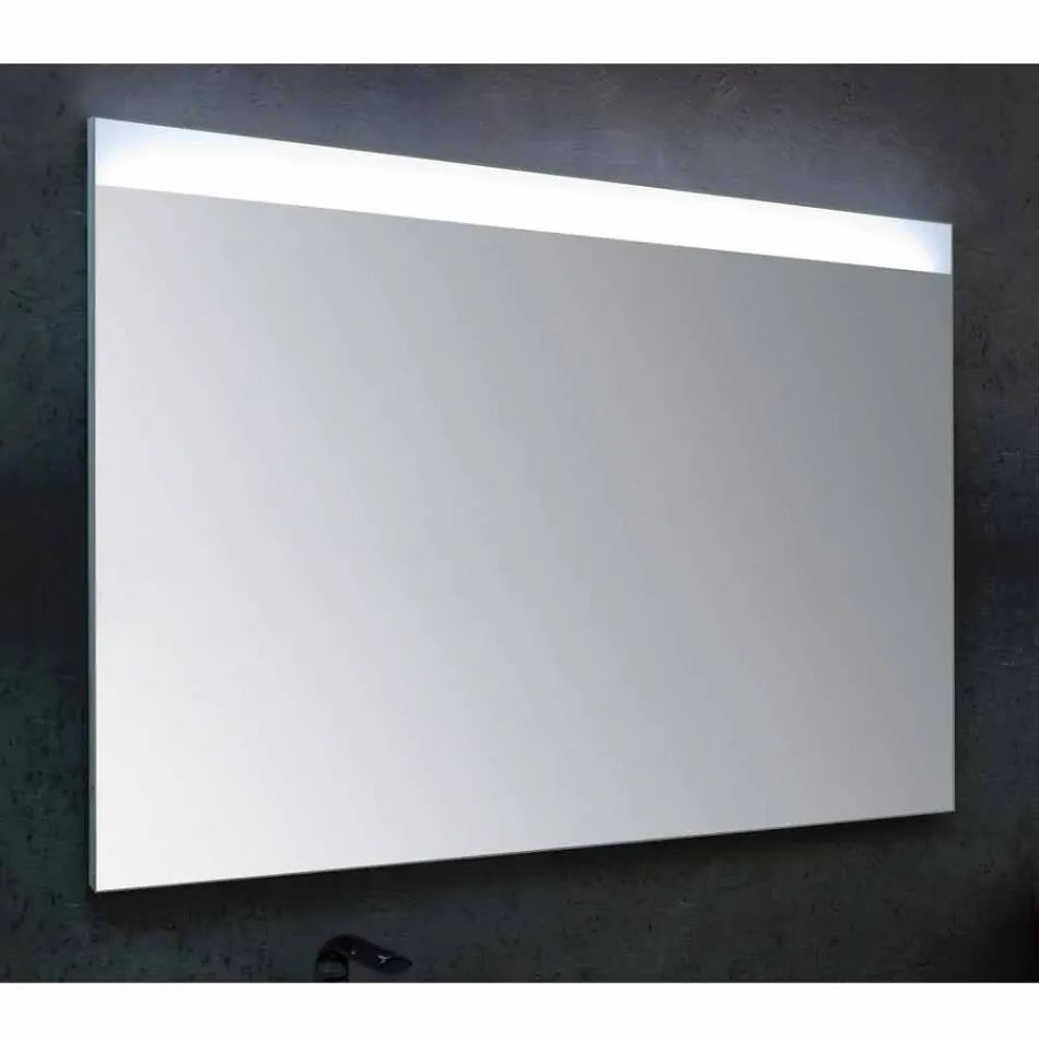 Miroir pour salle de bain avec éclairage LED design moderne Yvone Viadurini