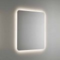 Miroir de salle de bain arrondi avec rétroéclairage LED Made in Italy - Pato