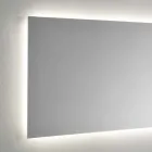 Miroir mural avec rétroéclairage LED sur 4 côtés Made in Italy - Romio Viadurini