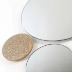 mur design Miroir rond Modeno fait en Italie ADDO Viadurini