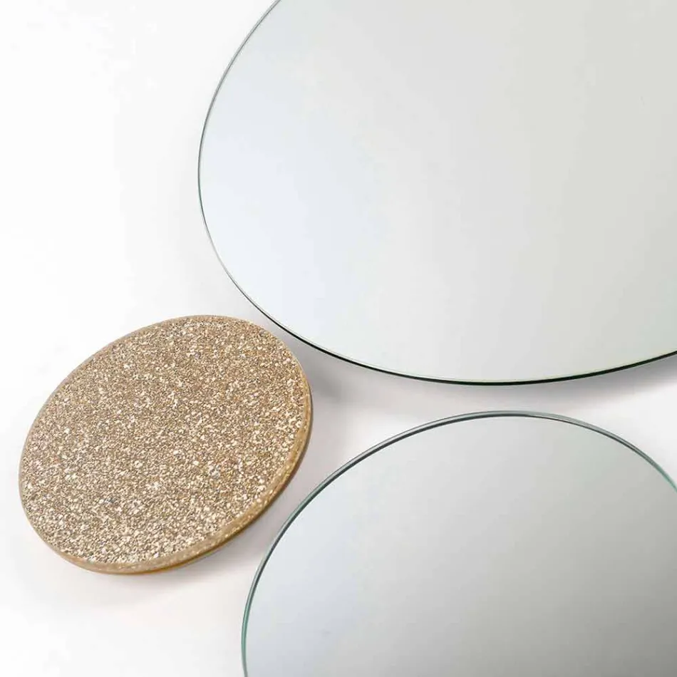 mur design Miroir rond Modeno fait en Italie ADDO Viadurini