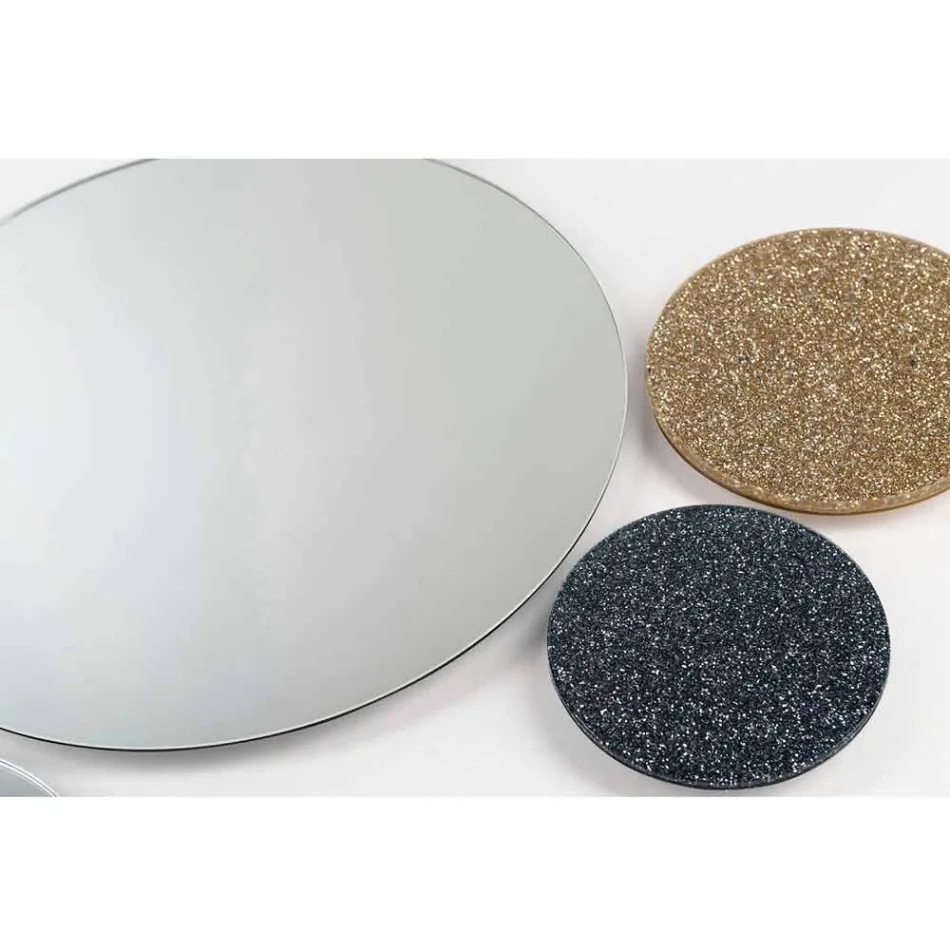 mur design Miroir rond Modeno fait en Italie ADDO Viadurini