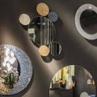 mur design Miroir rond Modeno fait en Italie ADDO Viadurini