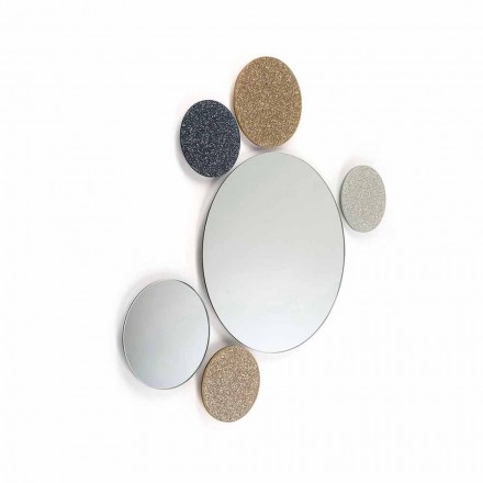 mur design Miroir rond Modeno fait en Italie ADDO Viadurini