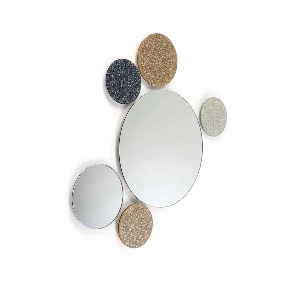 mur design Miroir rond Modeno fait en Italie ADDO Viadurini