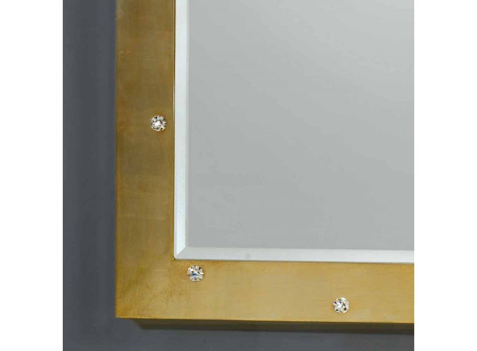 Miroir mural / sol design moderne avec des cristaux Swarovski Viadurini