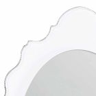 design miroir mural blanc cadre Joy décoré, fabriqué en Italie Viadurini