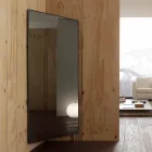 Miroir mural avec porte ouvrante et patères Made in Italy - Boro Viadurini