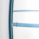 Miroir mural avec porte-manteau en acier moderne Made in Italy - Chioccia Viadurini