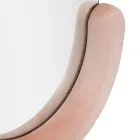 Miroir mural en forme de C avec cadre en MDF recouvert de velours - Micheal Viadurini