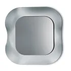 Miroir mural avec cadre en verre fusionné, fabriqué en Italie - Adoré Viadurini