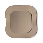 Miroir mural avec cadre en verre fusionné, fabriqué en Italie - Adoré Viadurini