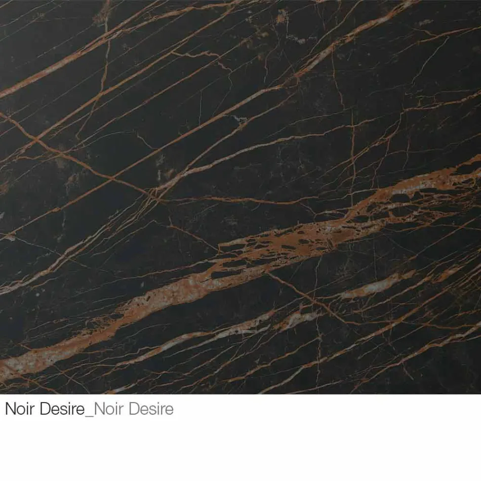 Miroir mural avec insert en bois ou en céramique Made in Italy - Montecarlo Viadurini