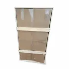 Miroir mural avec éclairage LED intégré en acier inoxydable Made in Italy - Tuccio Viadurini