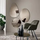 Miroir mural Beata avec finition polie sur tout le pourtour, fabriqué en Italie Viadurini