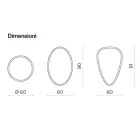 Miroir mural Beata avec finition polie sur tout le pourtour, fabriqué en Italie Viadurini