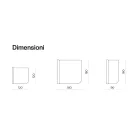 Miroir mural Beniamina à bord ondulé, fabriqué en Italie Viadurini