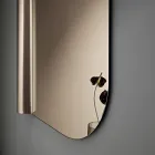 Miroir mural Beniamina à bord ondulé, fabriqué en Italie Viadurini