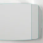 Miroir mural avec structure en bois peint en noir Made in Italy - Arya Viadurini