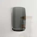 Miroir mural avec structure en bois peint en noir Made in Italy - Arya Viadurini