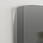 Miroir mural avec structure en bois peint en noir Made in Italy - Arya Viadurini