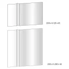 Miroir mural avec coupe latérale en forme de V fabriqué en Italie - Spirit Viadurini