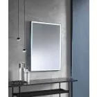 Miroir mural avec cadre en aluminium et éclairage LED Made in Italy - Chik Viadurini