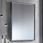 Miroir mural avec cadre en aluminium et éclairage LED Made in Italy - Chik Viadurini