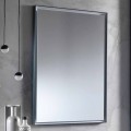 Miroir mural avec cadre en aluminium et éclairage LED Made in Italy - Chik