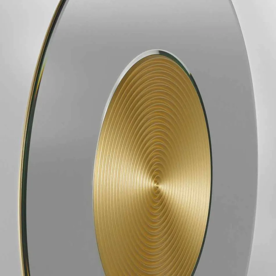 miroir mural design avec support MDF Malva Viadurini