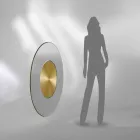 miroir mural design avec support MDF Malva Viadurini