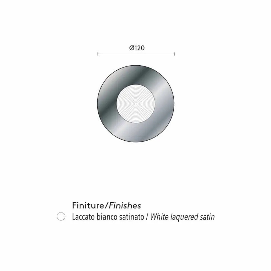 miroir mural design avec support MDF Malva Viadurini