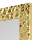 Miroir mural en bois décoré à la main fabriqué en Italie - Niagara Viadurini