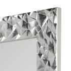 Miroir mural en bois décoré à la main fabriqué en Italie - Niagara Viadurini