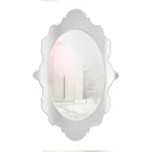 Miroir mural en plexiglas avec cadre doré ou argenté, fabriqué en Italie - Ariele Viadurini