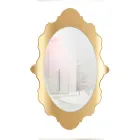 Miroir mural en plexiglas avec cadre doré ou argenté, fabriqué en Italie - Ariele Viadurini