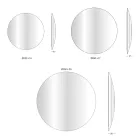 Miroir mural en verre convexe courbé en différentes finitions - Light Viadurini