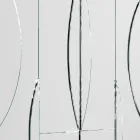 Miroir mural modulable avec structure en bois fabriqué en Italie - Saetta Viadurini