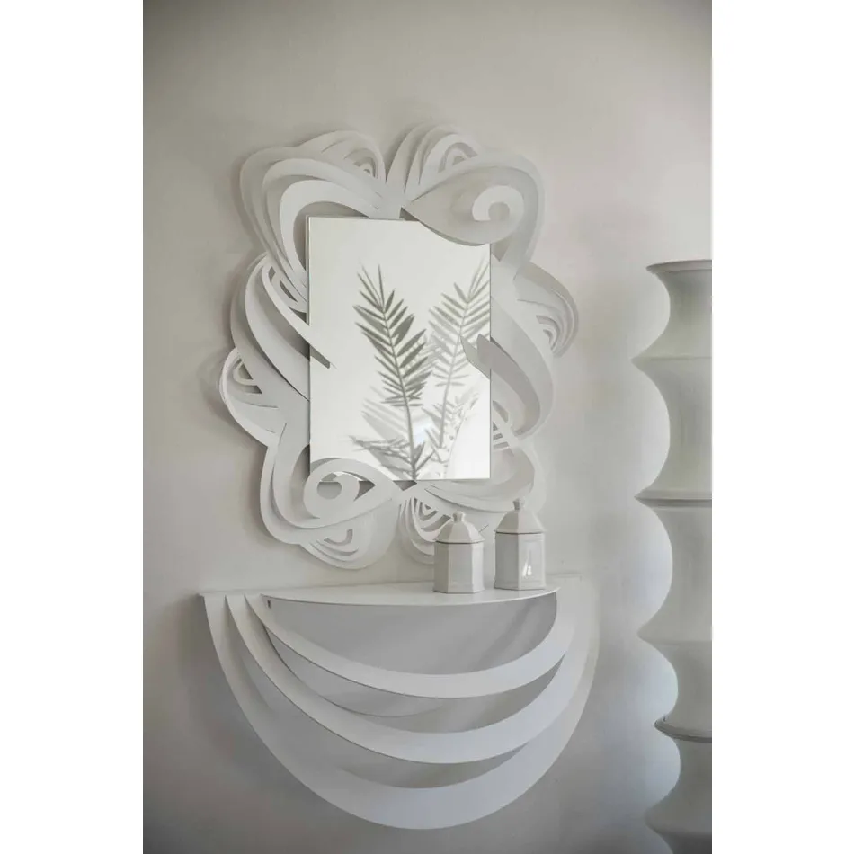 Miroir mural rectangulaire moderne en fer fabriqué en Italie - Penny Viadurini