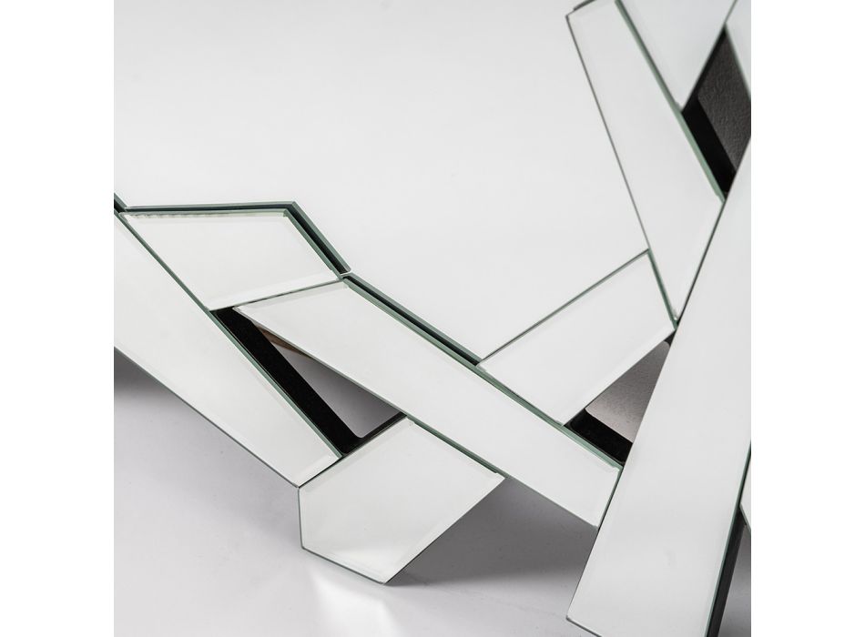 Miroir mural en forme de verre de 110 cm avec cadre moderne - Nirdo Viadurini