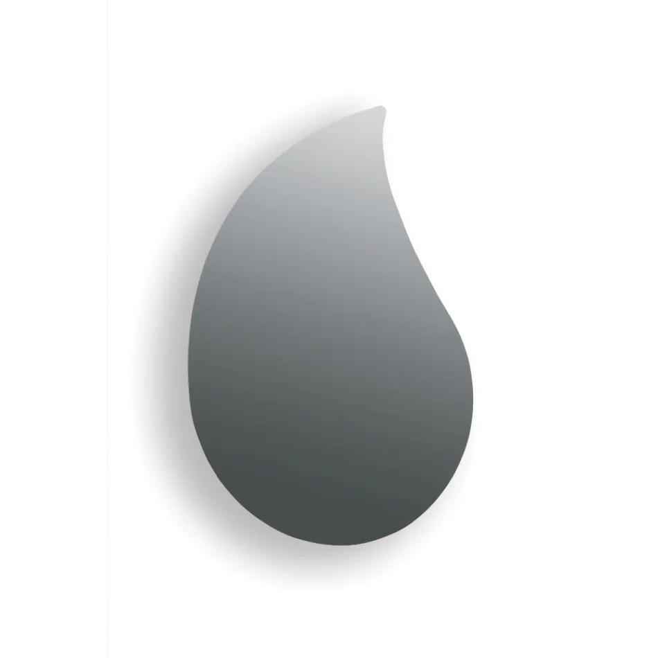 Miroir mural en forme de goutte Aurelia, fabriqué en Italie Viadurini