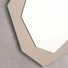 Miroir mural en forme avec cadre en verre Made in Italy - Chlore Viadurini